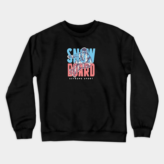 Snowboard Crewneck Sweatshirt by TambuStore